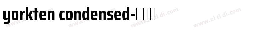 yorkten condensed字体转换